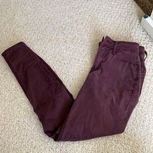 Maroon jeans
